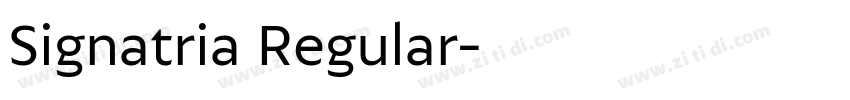 Signatria Regular字体转换
